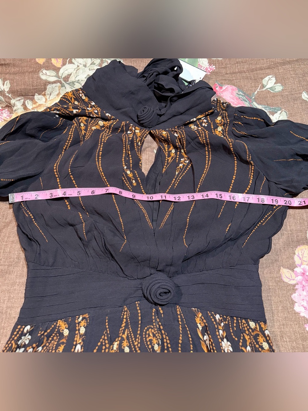 FARM Rio Garden Silhouette Long Sleeve Dress - Picture 7 of 8